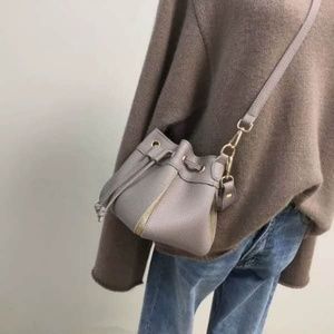 New Elephant Gray Bucket Crossbody Bag